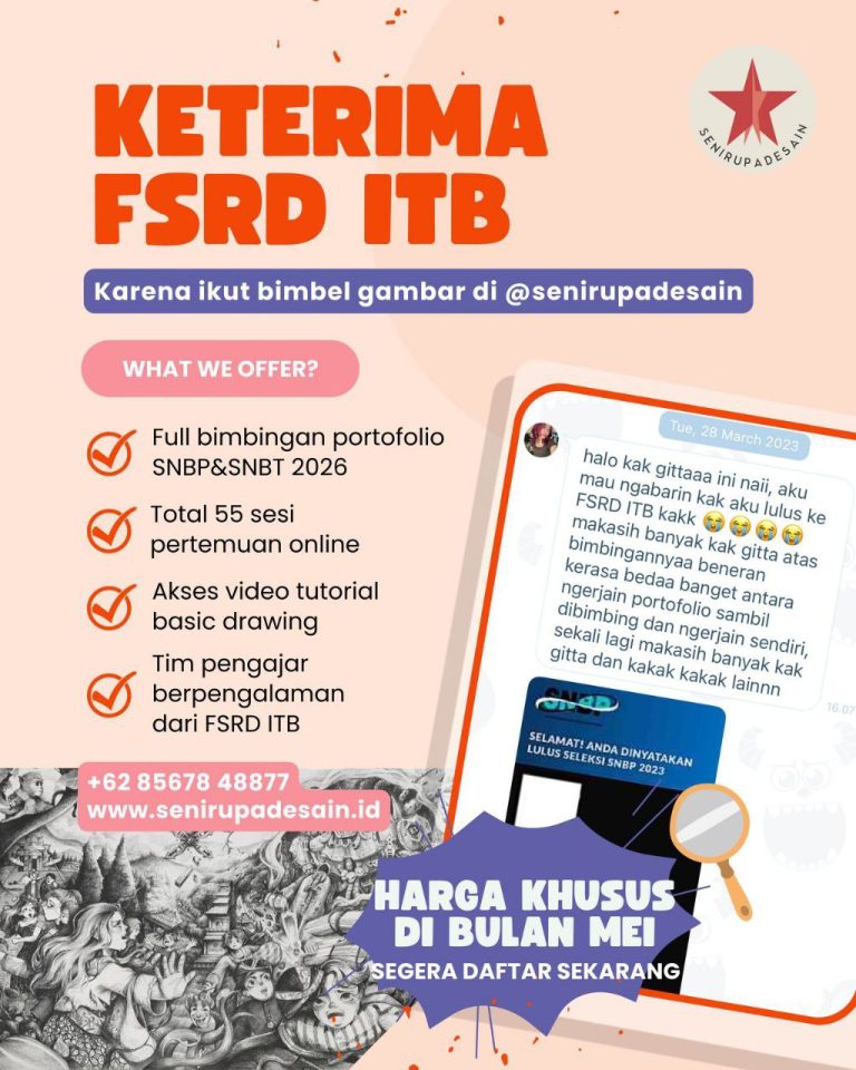 bimbel Gambar Online Terbaik untuk Masuk FSRD ITB